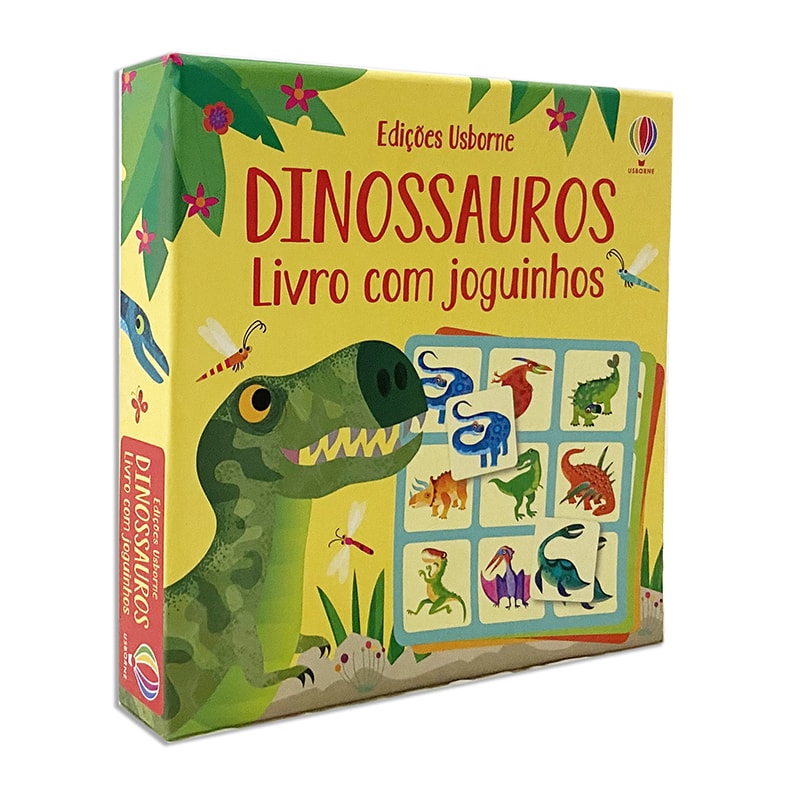 DINOSSAUROS: LIVRO COM JOGUINHOS