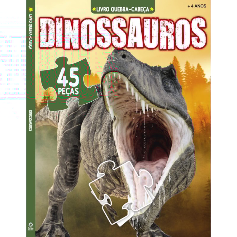 DINOSSAUROS LIVRO DE QUEBRA-CABEÇA