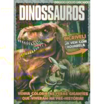 DINOSSAUROS LIVRO PARA PINTAR COM AQUARELA