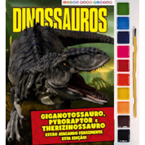 DINOSSAUROS LIVRO PARA PINTAR COM AQUARELA