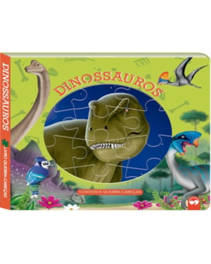 DINOSSAUROS - LIVRO QUEBRA CABEÇA