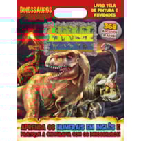 DINOSSAUROS LIVRO TELA DE PINTURA E ATIVIDADES