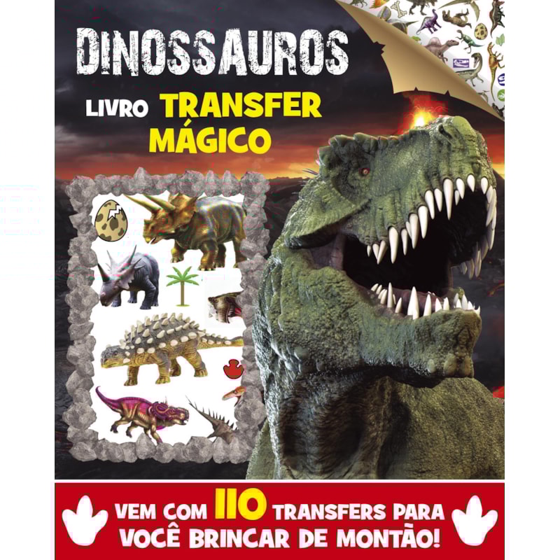DINOSSAUROS LIVRO TRANSFER MÁGICO