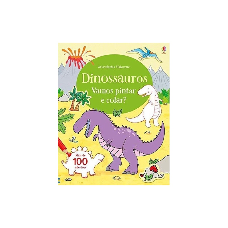 DINOSSAUROS : VAMOS PINTAR E COLAR?