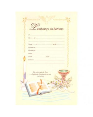DIPLOMA BATISMO