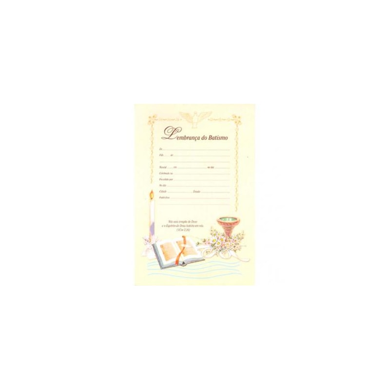 DIPLOMA BATISMO