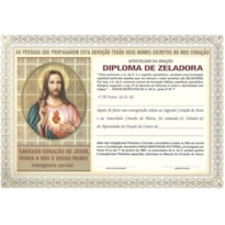 DIPLOMA DO APOSTOLADO DA ORAÇÃO ZELADORA