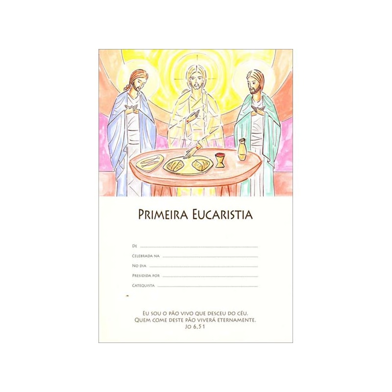 DIPLOMA PRIMEIRA EUCARISTIA