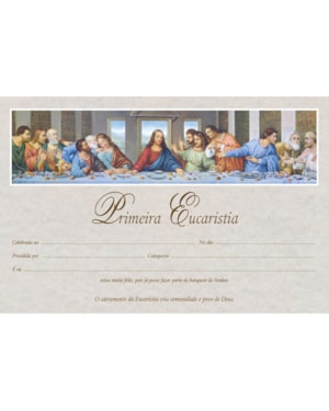 DIPLOMA PRIMEIRA EUCARISTIA
