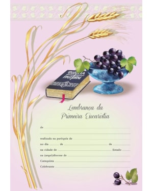 DIPLOMA PRIMEIRA EUCARISTIA