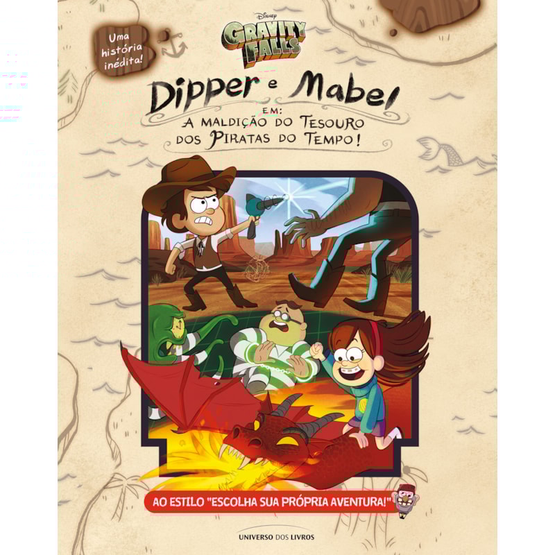 DIPPER E MABEL EM "A MALDIÇÃO DO TESOURO DOS PIRATAS DO TEMPO"