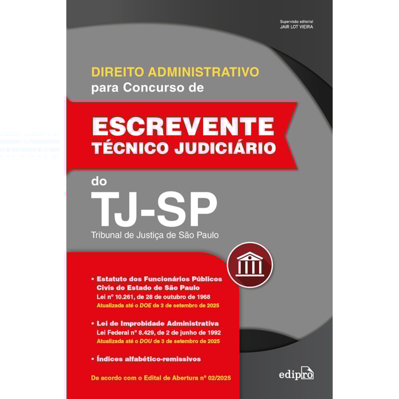 DIREITO ADMINISTRATIVO PARA CONCURSO DE ESCREVENTE DO TJSP
