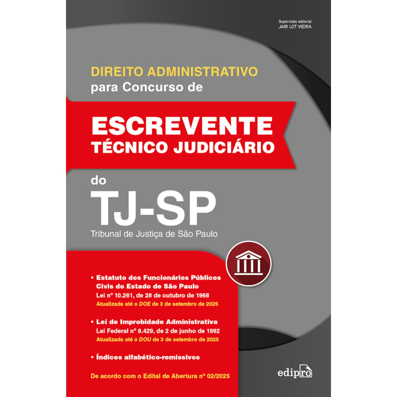 DIREITO ADMINISTRATIVO PARA CONCURSO DE ESCREVENTE DO TJSP