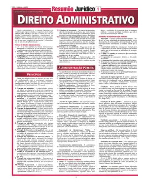 DIREITO ADMINISTRATIVO - RESUMAO JURIDICO 1 - 2