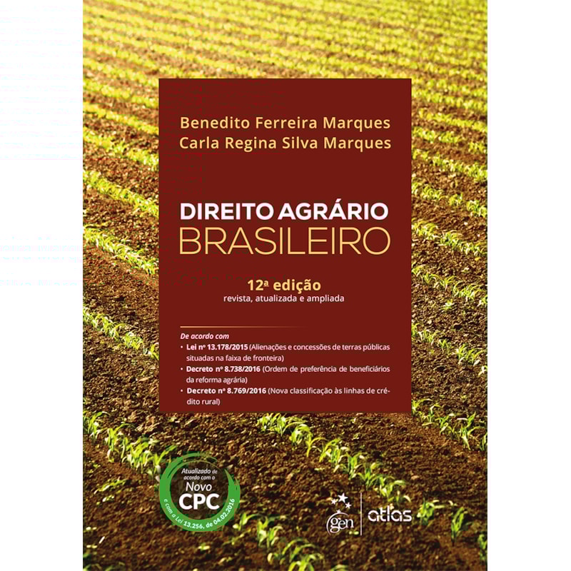 DIREITO AGRÁRIO BRASILEIRO - 12ª EDIÇÃO 2017