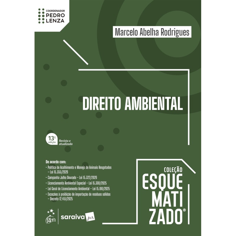 DIREITO AMBIENTAL - COLEÇÃO ESQUEMATIZADO - 13ª EDIÇÃO 2026