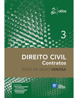 DIREITO CIVIL - CONTRATOS - VOL.3 - 24ª EDIÇÃO 2024