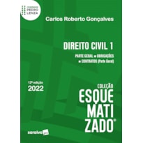 DIREITO CIVIL ESQUEMATIZADO - PARTE GERAL - 12ª EDIÇÃO 2022