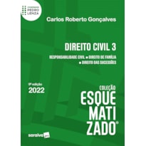 DIREITO CIVIL ESQUEMATIZADO - RESPONSABILIDADE CIVIL - DIREITO DE FAMÍLIA - DIREITO DAS SUCESSÕES - 9ª EDIÇÃO 2022