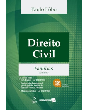 DIREITO CIVIL - FAMÍLIAS - VOL.5 - 16ª EDIÇÃO 2026