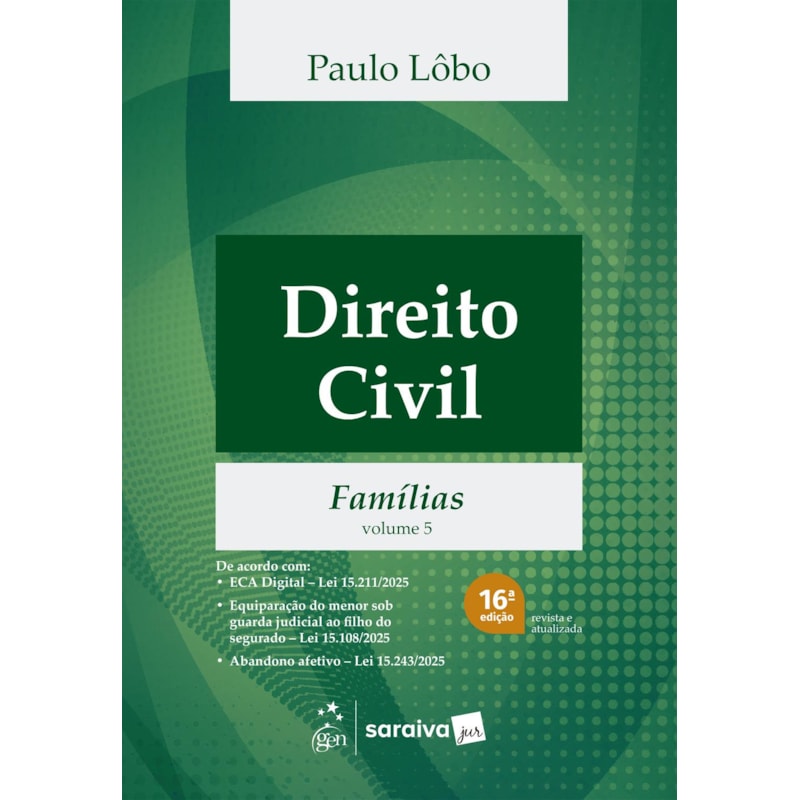 DIREITO CIVIL - FAMÍLIAS - VOL.5 - 16ª EDIÇÃO 2026