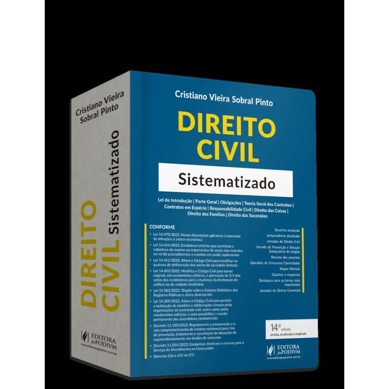 DIREITO CIVIL SISTEMATIZADO (2023)
COMPLETO E SISTEMATIZADO