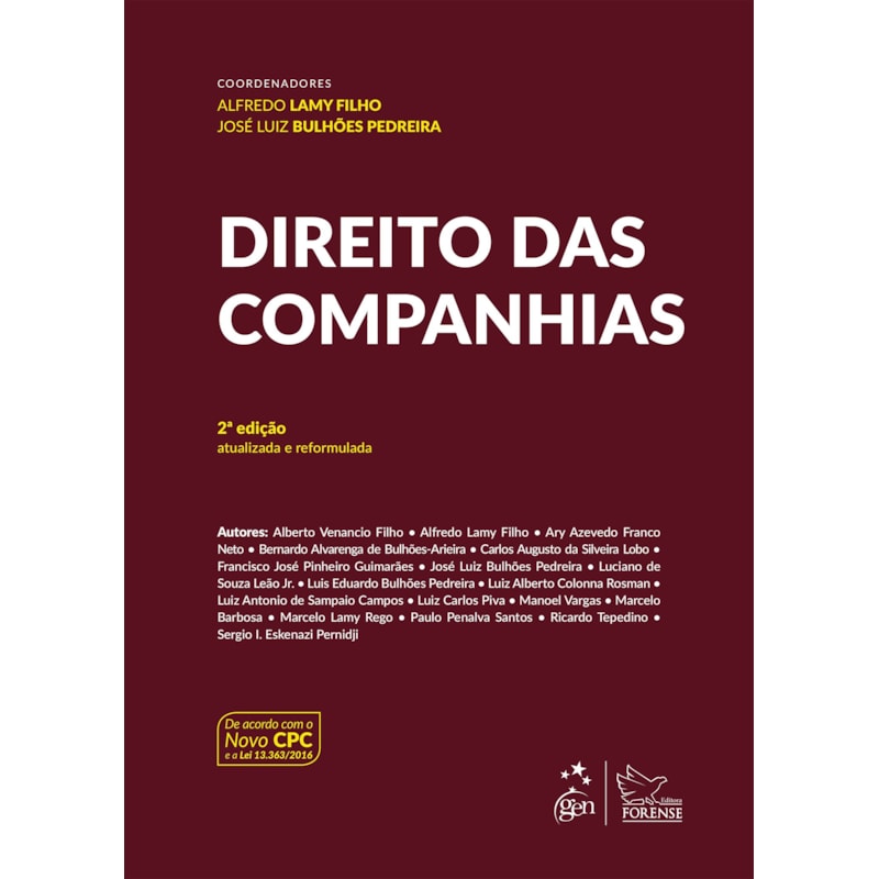 DIREITO DAS COMPANHIAS - 2ª EDIÇÃO 2017