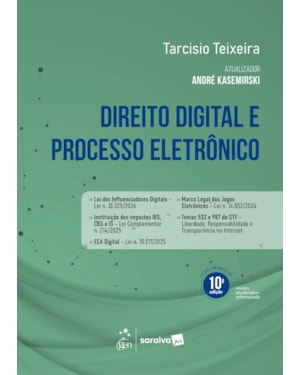 DIREITO DIGITAL E PROCESSO ELETRÔNICO - 10ª EDIÇÃO 2026