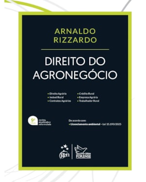 DIREITO DO AGRONEGÓCIO - 9ª EDIÇÃO 2026