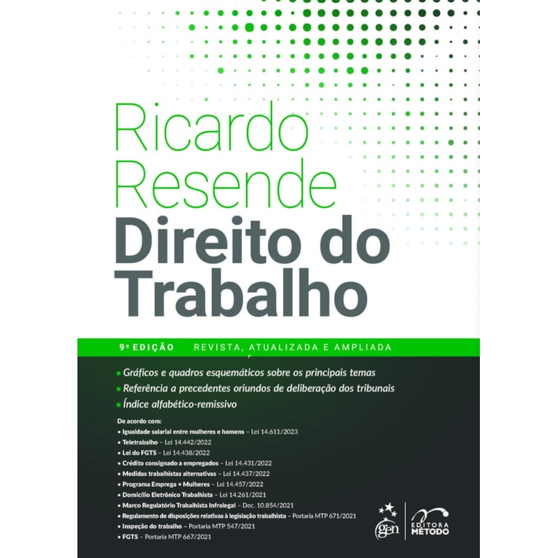 DIREITO DO TRABALHO - 9ª EDIÇÃO 2023