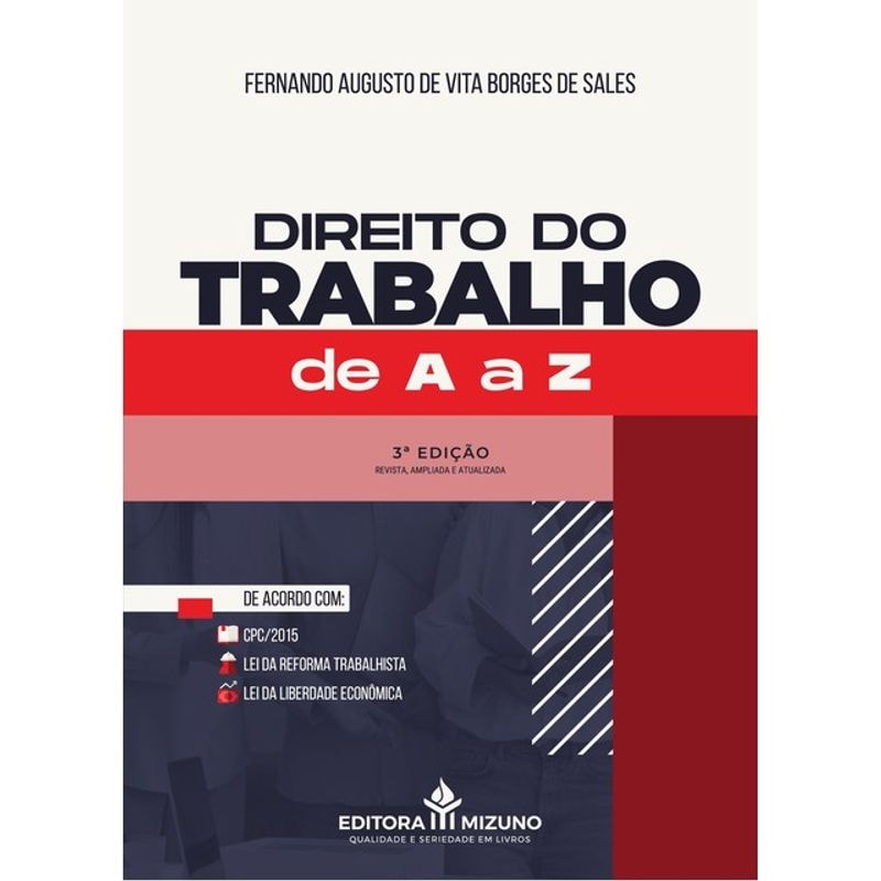 DIREITO DO TRABALHO DE A A Z 3ª EDIÇÃO