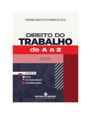 DIREITO DO TRABALHO DE A A Z 3ª EDIÇÃO
