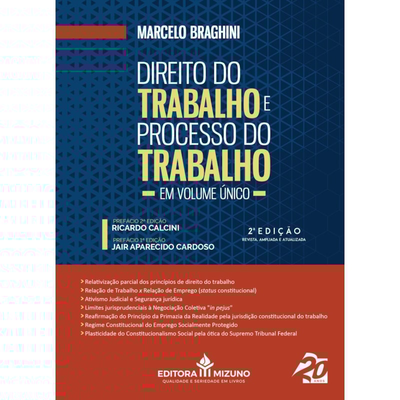 DIREITO DO TRABALHO E PROCESSO DO TRABALHO EM VOLUME ÚNICO - 2A EDIÇÃO