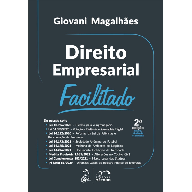 DIREITO EMPRESARIAL FACILITADO - 2ª EDIÇÃO 2022