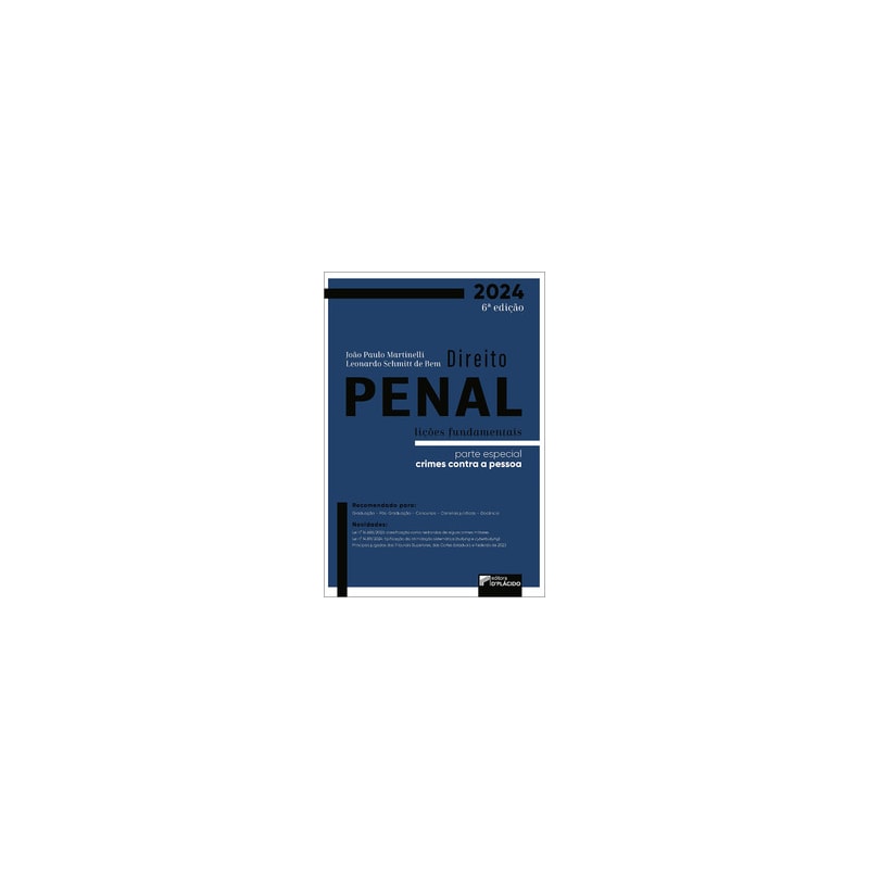 Direito Penal - Lições fundamentais - Parte especial: crimes contra a pessoa