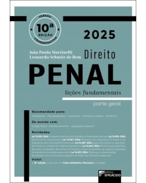 DIREITO PENAL: LIÇÕES FUNDAMENTAIS PARTE GERAL | 10ª EDIÇÃO