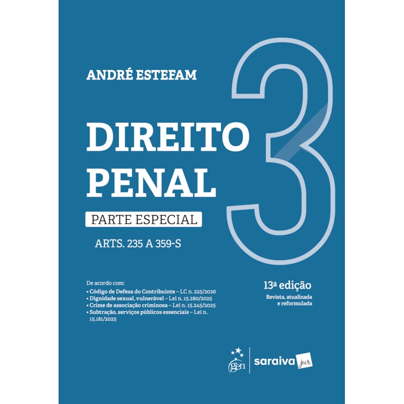 DIREITO PENAL - PARTE ESPECIAL - VOL.3 - 13ª EDIÇÃO 2026