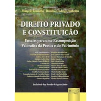 DIREITO PRIVADO E CONSTITUIÇÃO - ENSAIOS PARA UMA RECOMPOSIÇÃO VALORATIVA DA PESSOA E DO PATRIMÔNIO