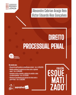 DIREITO PROCESSUAL PENAL - COLEÇÃO ESQUEMATIZADO - 15ª EDIÇÃO 2026