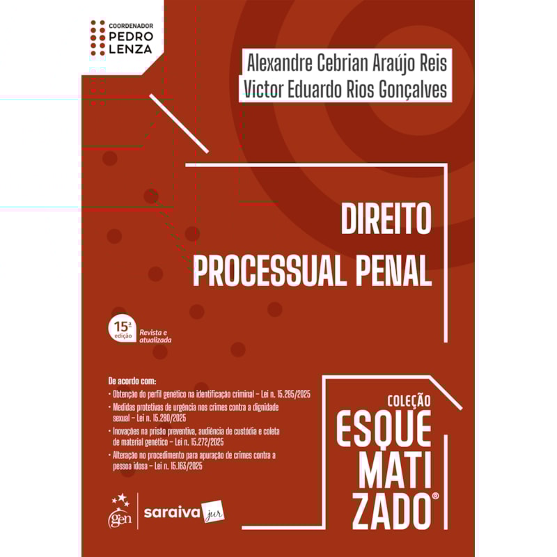 DIREITO PROCESSUAL PENAL - COLEÇÃO ESQUEMATIZADO - 15ª EDIÇÃO 2026
