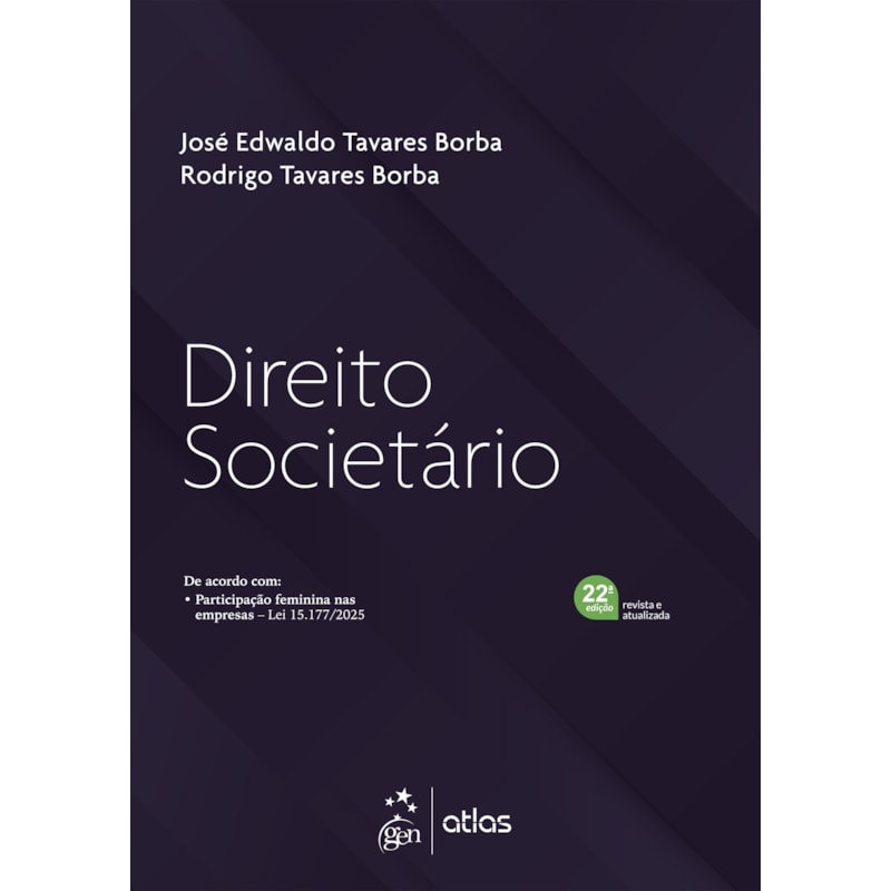 DIREITO SOCIETÁRIO - 22ª EDIÇÃO 2026
