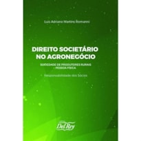 DIREITO SOCIETÁRIO NO AGRONEGÓCIO