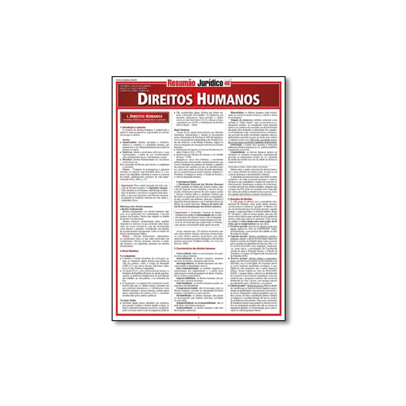 DIREITOS HUMANOS - 1ª