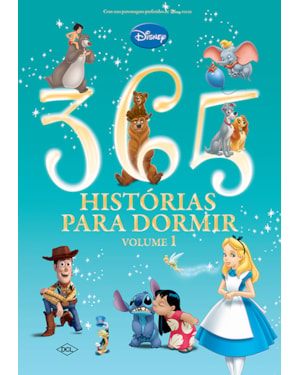 DISNEY - 365 HISTÓRIAS PARA DORMIR - LUXO - CONTOS MÁGICOS - (CAPA ALMOFADADA)