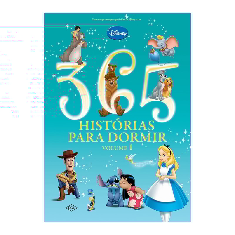 DISNEY - 365 HISTÓRIAS PARA DORMIR - LUXO - CONTOS MÁGICOS - (CAPA ALMOFADADA)