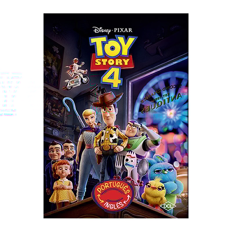 DISNEY - BILÍNGUE - TOY STORY 4 - (CAPA ALMOFADADA)