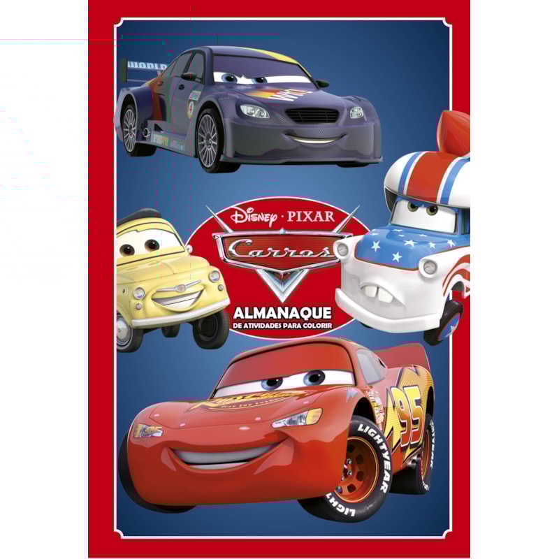DISNEY CARROS ALMANAQUE DE ATIVIDADES PARA COLORIR