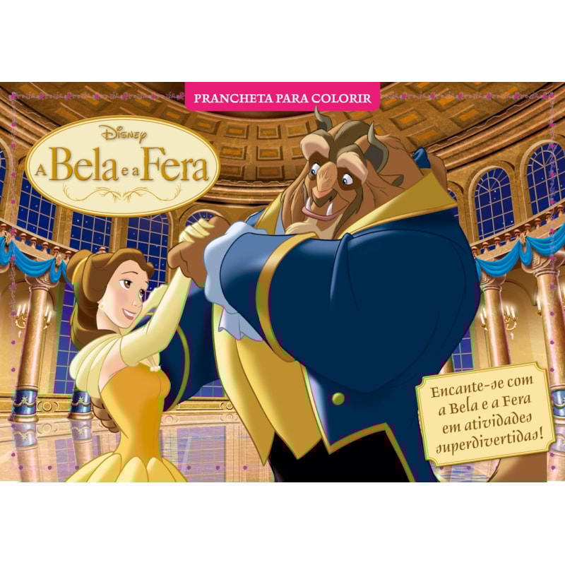 DISNEY PRANCHETA PARA COLORIR - A BELA E A FERA