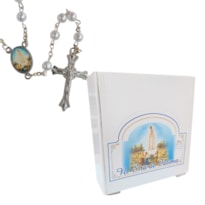 DISPLAY NOSSA SENHORA DE FATIMA DE PLASTICO CAIXA C/ 12 TERÇO
