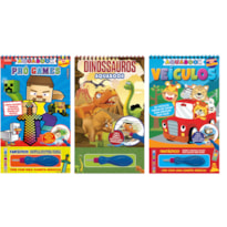 DIVERSÃO COM ÁGUA - KIT COM 3 AQUABOOKS MENINOS